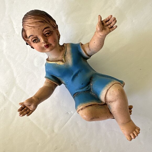 Vintage Fontanini Christmas Nativity Baby Jesus Christ Messiah 1983 Depose Italy - Picture 5 of 16